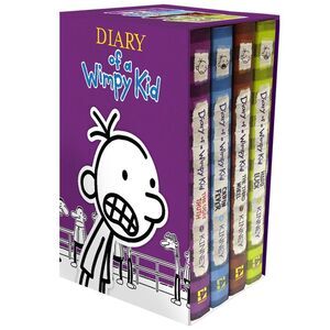 No Brand - Diary of a Wimpy Kid Box of Books 5-8 - by  Jeff K Purple